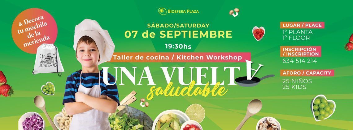 Taller de cocina “Una vuelta saludable” (Sábado, 07 de septiembre)