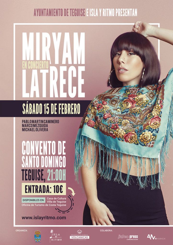 Concierto de Miryam Latrece (Sábado, 15 de febrero)