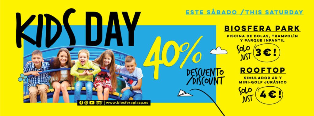 descuentos kids day biosfera