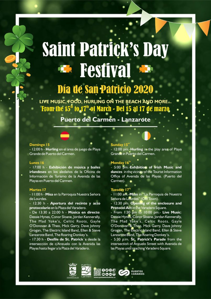 SUSPENDIDO – Saint Patrick’s Day 2020 (Del 15 al 17 de marzo)