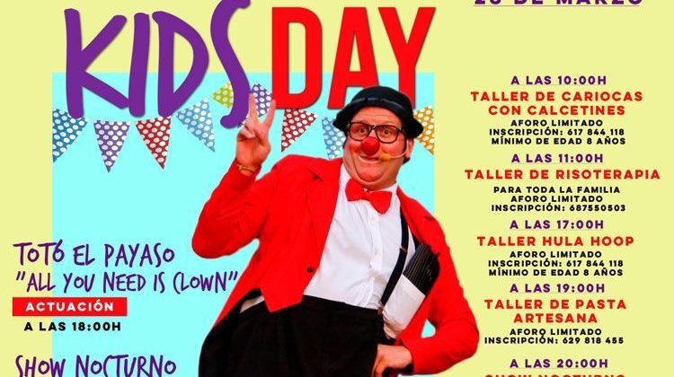 cartel kids day biosfera plaza marzo