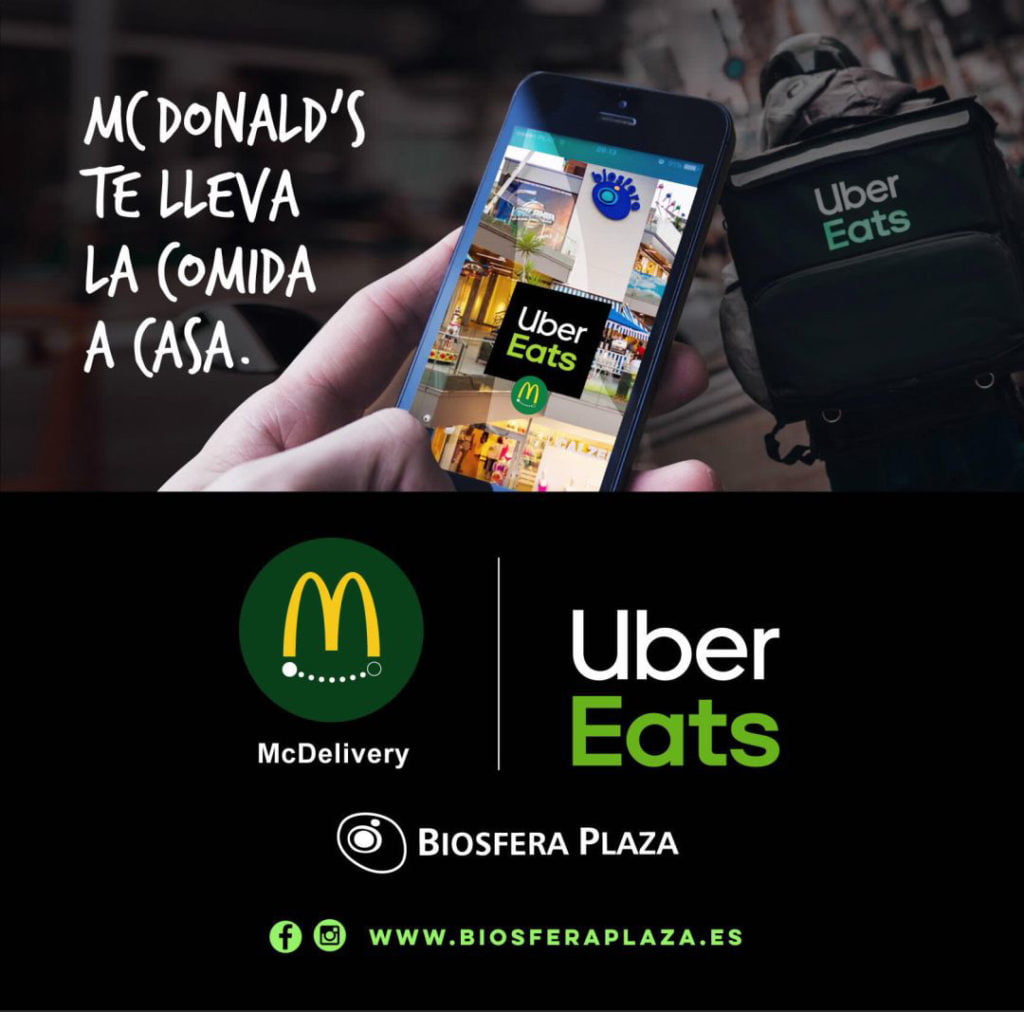 mcdonalds and uber eats lanzarote