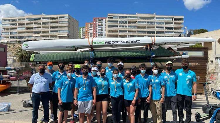 Club Marlines de Lanzarote posando en la III Copa de España de Kayak de Mar