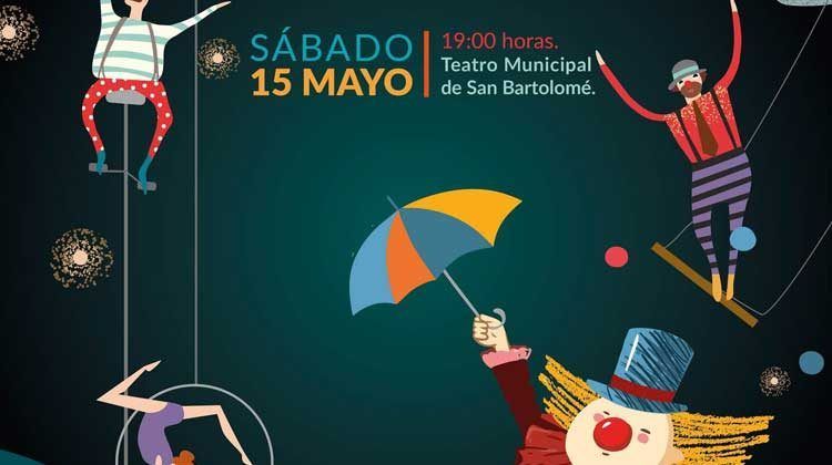 cartel de el desespectaculo aerial circo de lanzarote