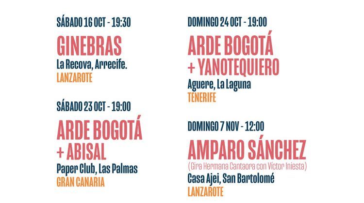 cartel conciertos Sonidos Líquidos 2021