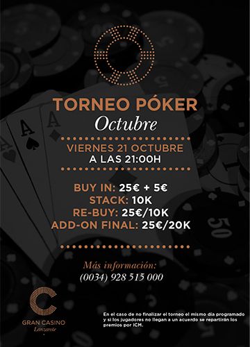 torrneo octubre 2022 casino lanzarote