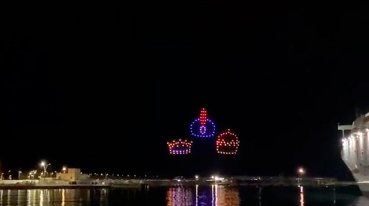 Espectáculo con drones por Navidad en Arrecife