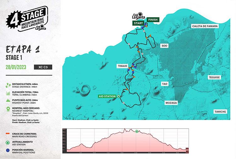 Etapa 1 de la 4 Stage Mountain Bike Race Lanzarote 2023