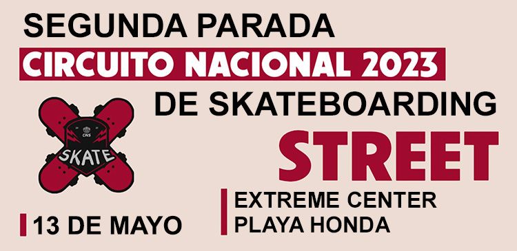 Segunda prueba del circuito nacional de Skateboarding modalidad Street