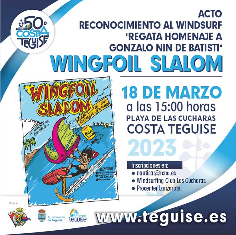 Wing Foil Slalom y Homenaje Costa Teguise 2023