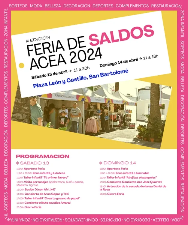 Feria Insular de Saldos y Oportunidades 2024 (13 y 14 de abril)
