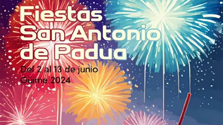 Cartel Fiestas de Güime 2024 en honor a San Antonio de Padua