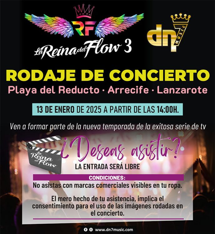 Rodaje del concierto de La Reina del Flow en El Reducto