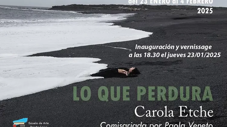 Lo que perdura. Exposición de Carola Etche en la Escuela de Arte Pancho LAsso.