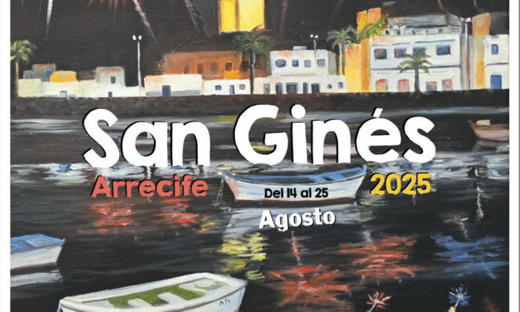Poster for the San Ginés Festival 2025 in Arrecife, Lanzarote