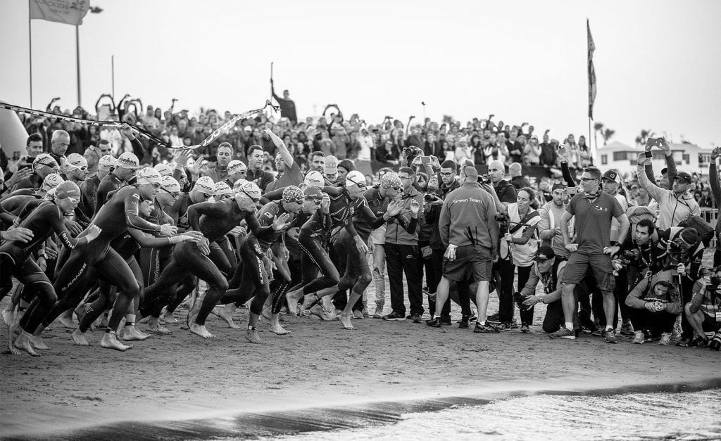 salida del ironman lanzarote