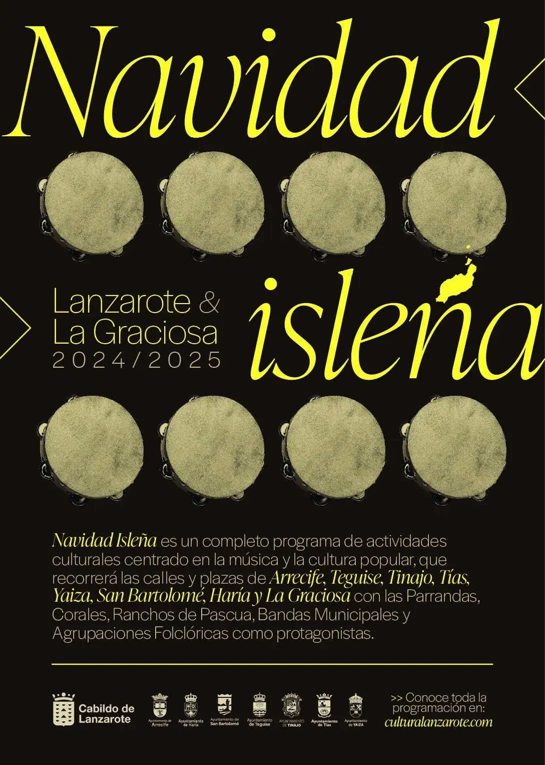 Cartel de Navidad Isleña 2024 2025 en Lanzarote y La Graciosa