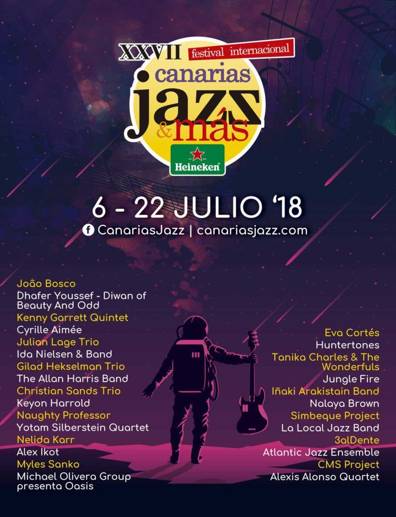 Canarias Jazz & Más Heineken Lanzarote 2018 (7 y 20 de julio)