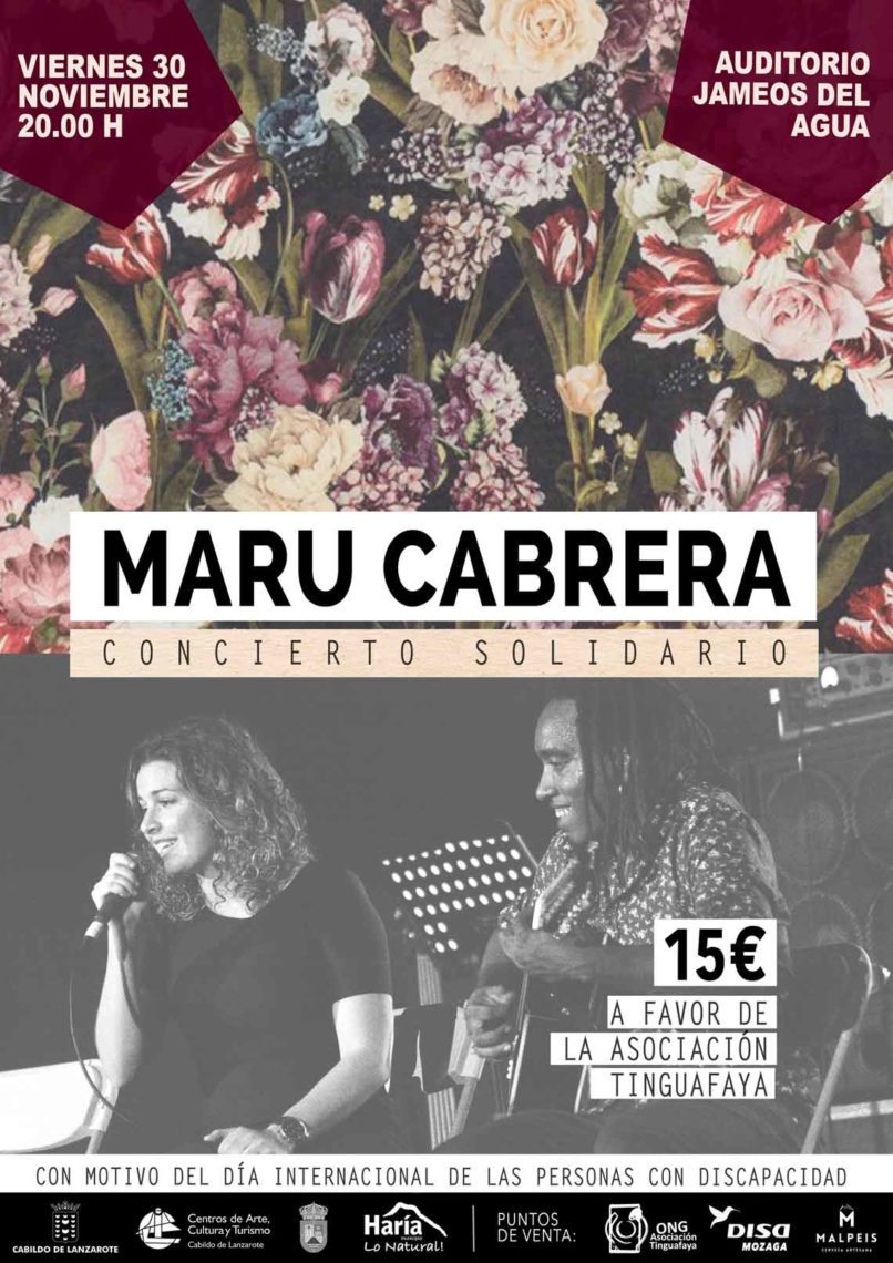 Concierto Solidario de Maru Cabrera en beneficio de Tinguafaya (Viernes, 30 de noviembre)