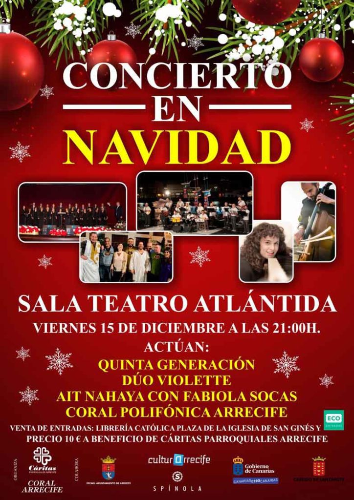 Concierto en Navidad de la Coral Arrecife (Viernes, 15 de diciembre)