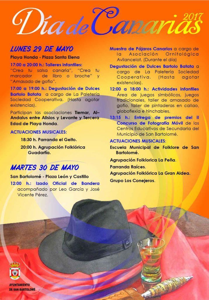 Día de Canarias San Bartolomé 2017 (29 y 30 de mayo)