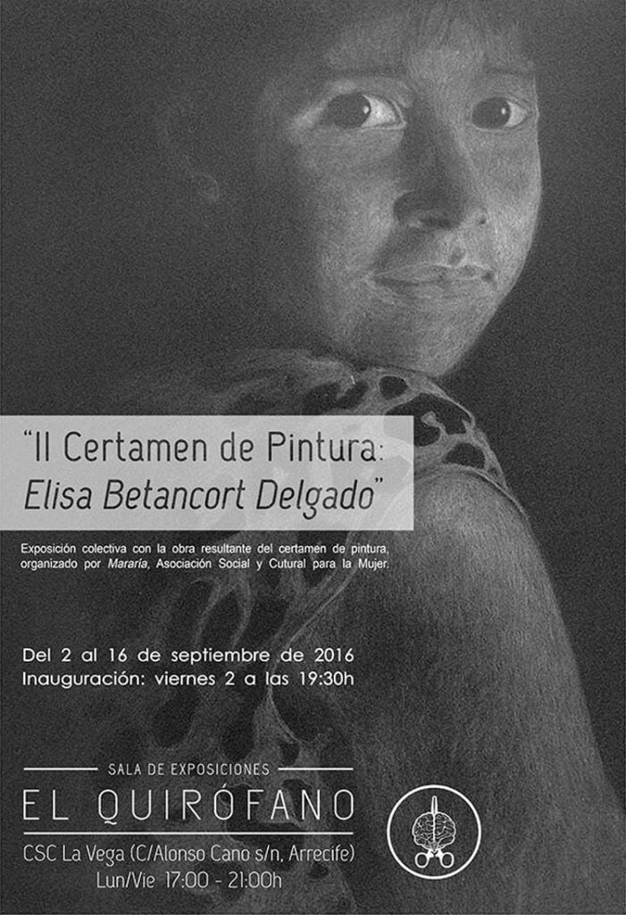 Exposición del II Certamen de Pintura Elisa Betancort en la Sala El Quirófano (Del 02 al 16 de septiembre)