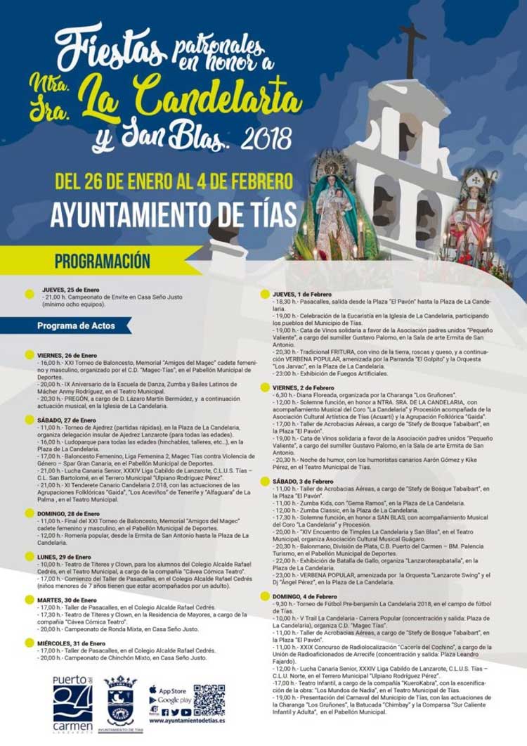 Programa completo La Candelaria y San Blas 2018
