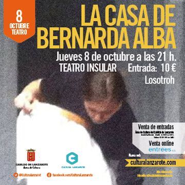 Teatro La Casa de Bernarda Alba en Arrecife