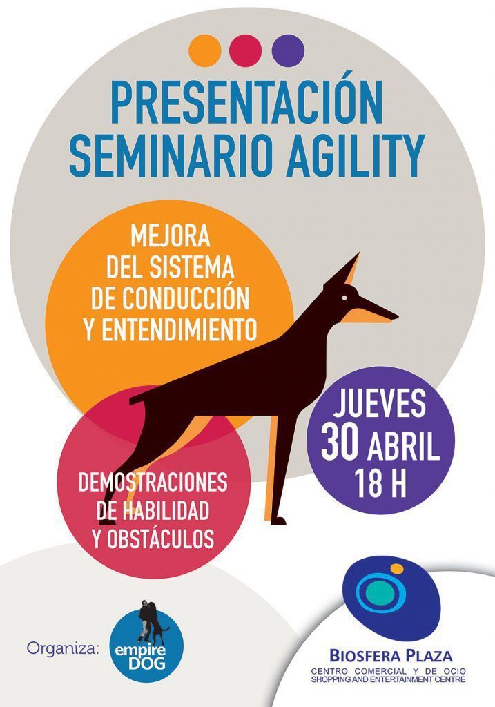 Demostración de Educación Canina en el C. C. Biosfera Plaza (Jueves, 30 de abril)