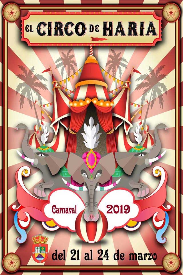 cartel y programa carnaval haria 2019
