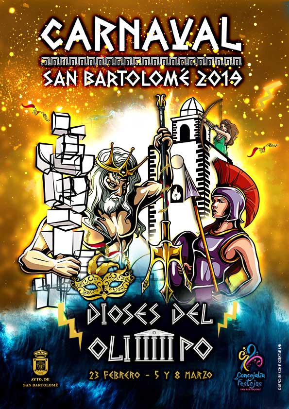 cartel y programa carnaval san bartolome 2019