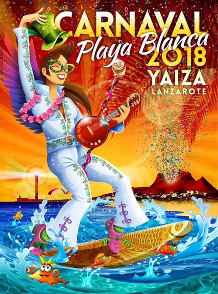 cartel carnaval playa blanca 2018