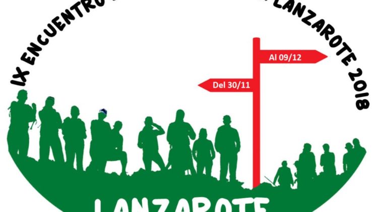 cartel encuentro senderismo Lanzarote 2018