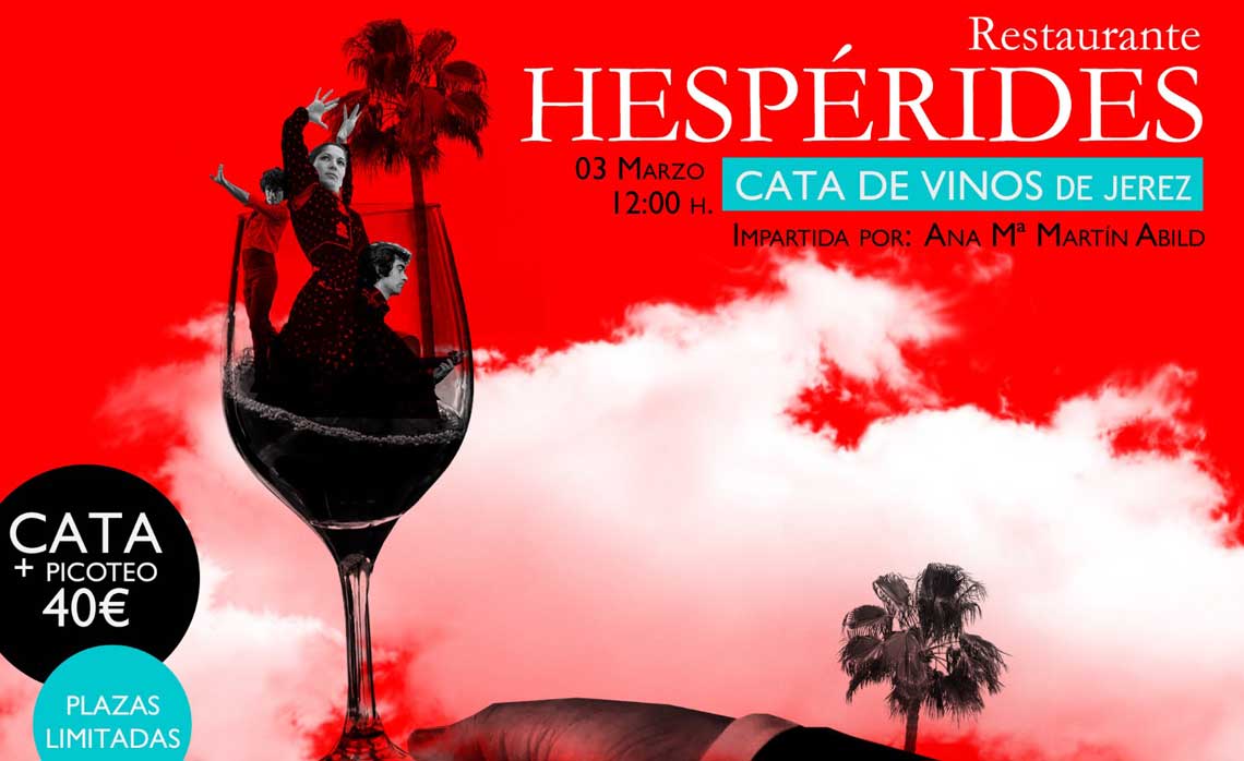 Cata de Vinos de Jerez en Restaurante Hespérides
