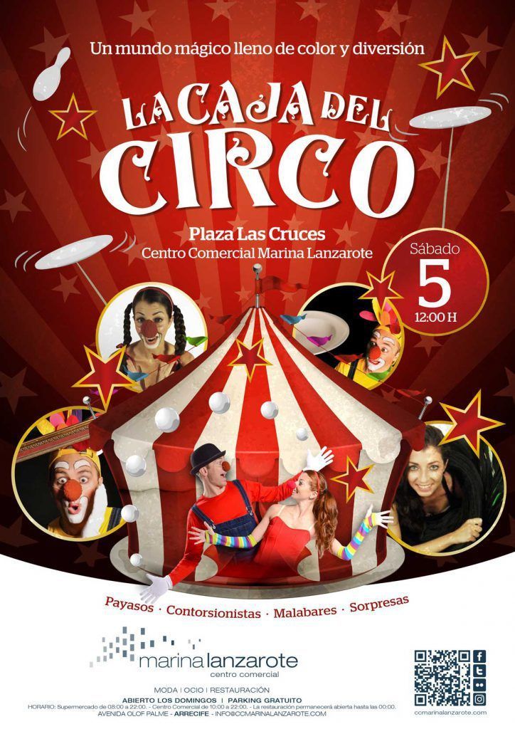 La Caja del Circo en Marina Lanzarote (Sábado, 05 de noviembre)