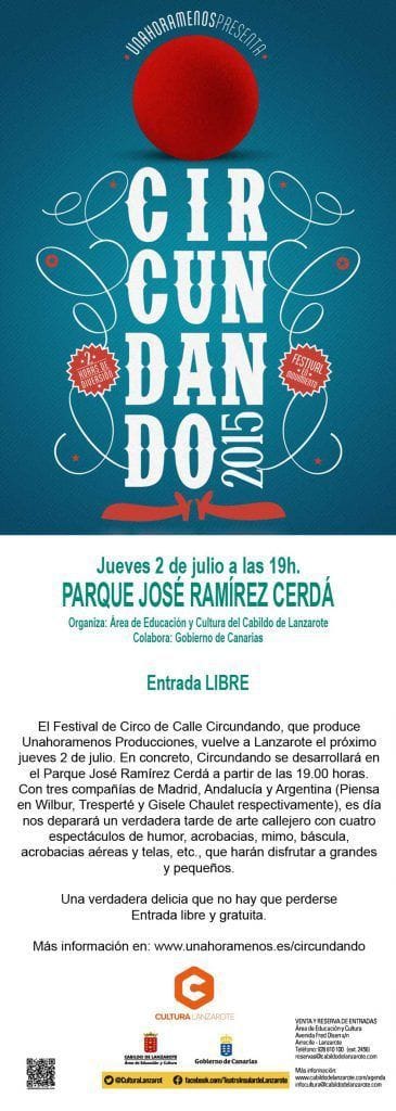 Circundando 2015, circo de calle y magia en el Parque José Ramírez Cerdá (Jueves, 02 de julio)