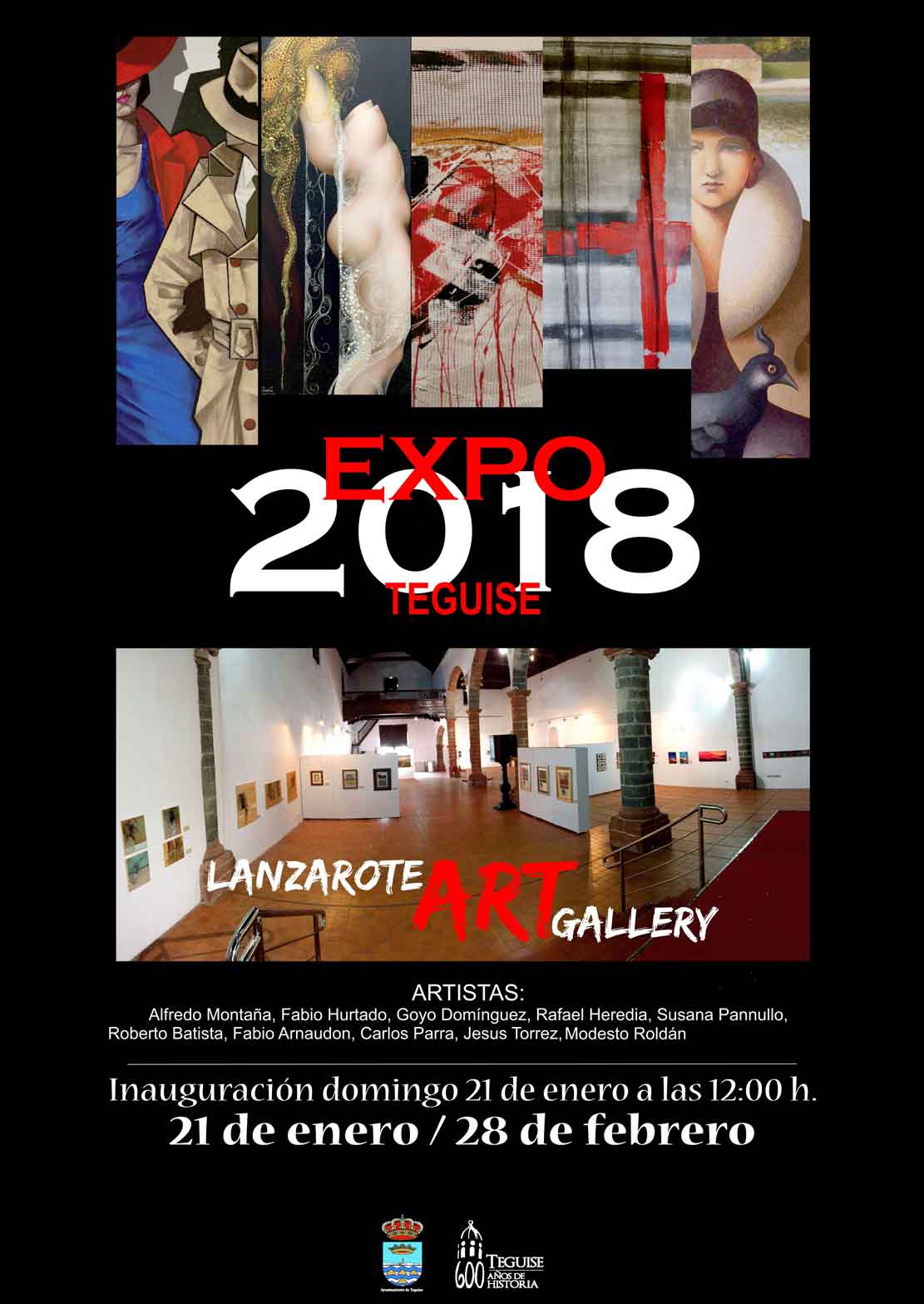exposición lanzarote art gallery 2018 teguise