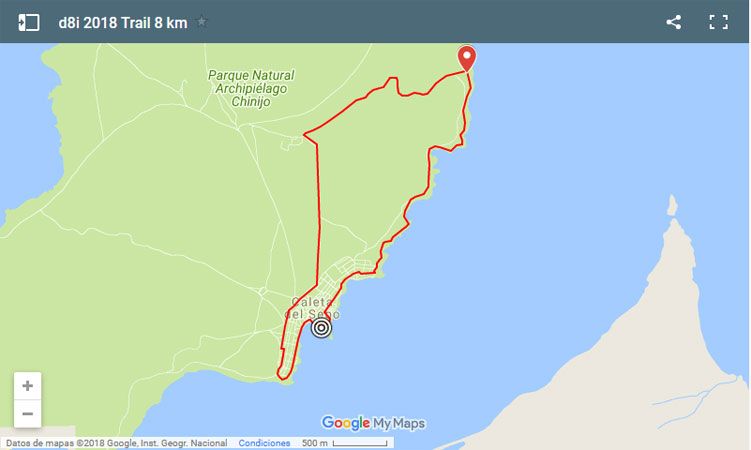 desafío octava isla 2018 recorrido trail 8 km