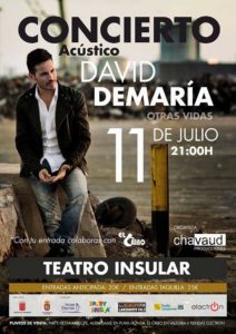 concierto David DeMaria en Lanzarote