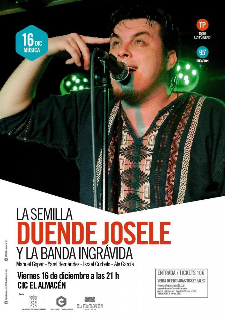 Concierto de Duende Josele en el CIC El Almacén (Viernes, 16 de diciembre)