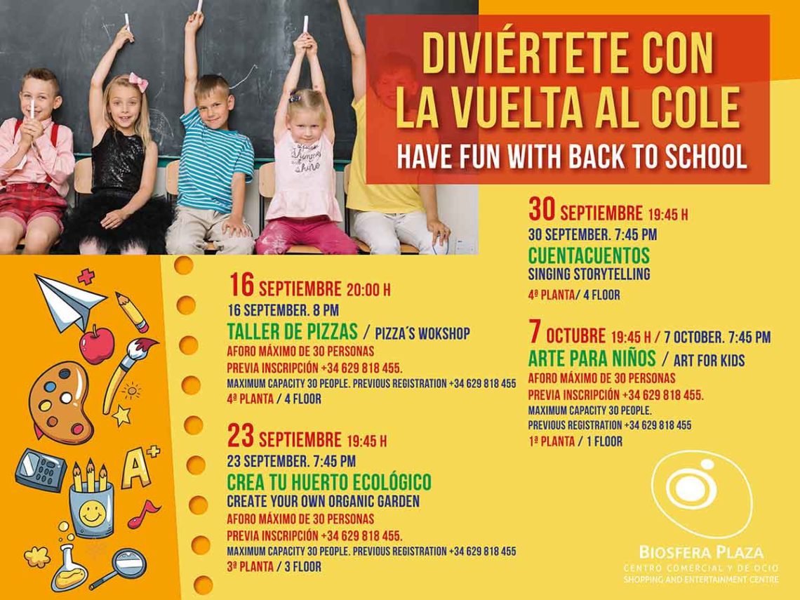 Eventos Septiembre C.C. Biosfera