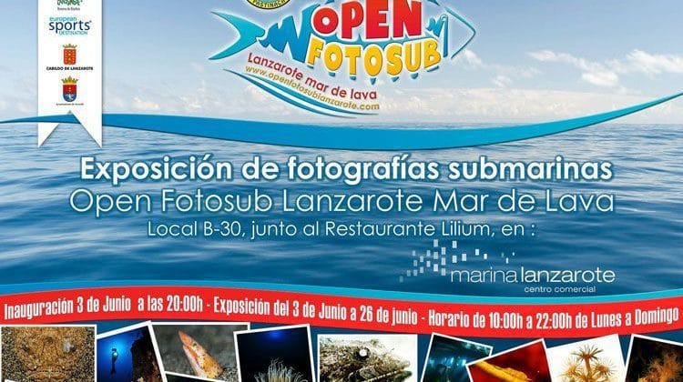 Exposicion en Marina Lanzarote Open photo sub