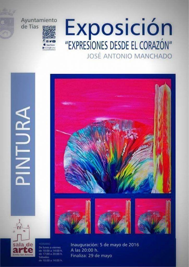 Exposicion pinturas José Antonio Manchado en Tías