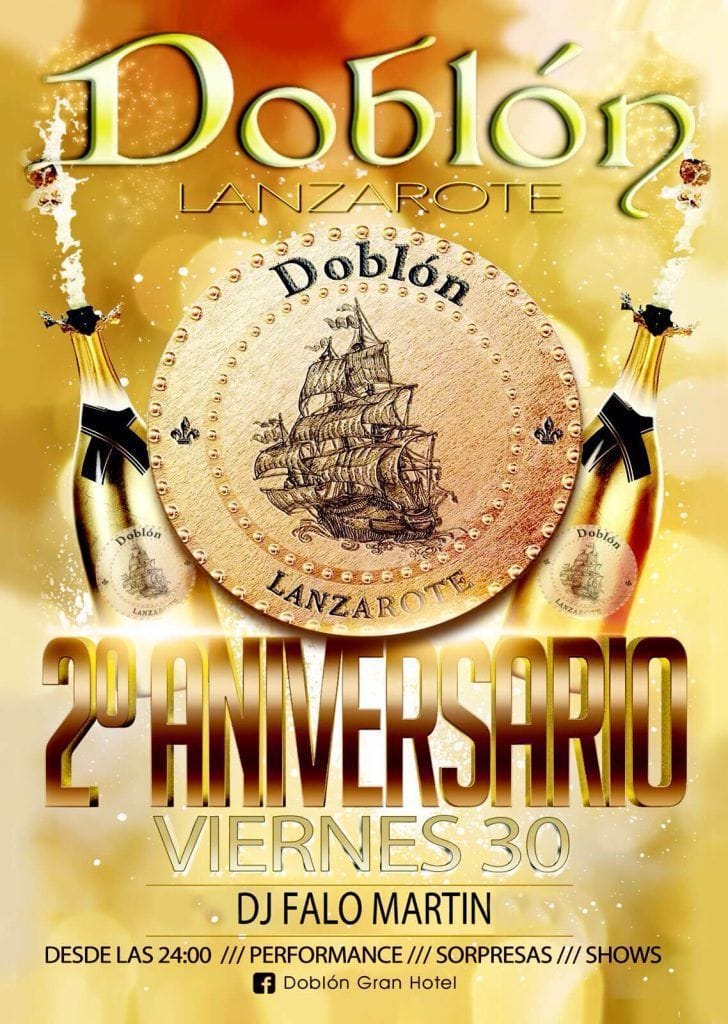 2º Aniversario Doblón Lanzarote (Viernes, 30 de octubre)