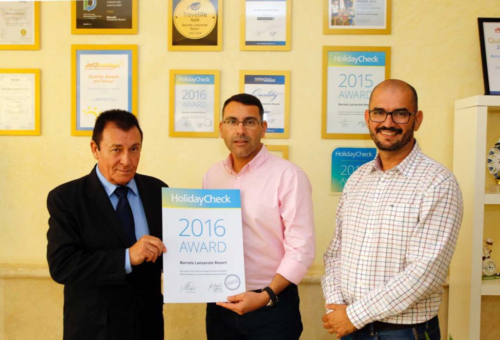 Teguise felicita a los establecimientos hoteleros de Costa Teguise premiados por Tripadvisor y Holliday Check Awards