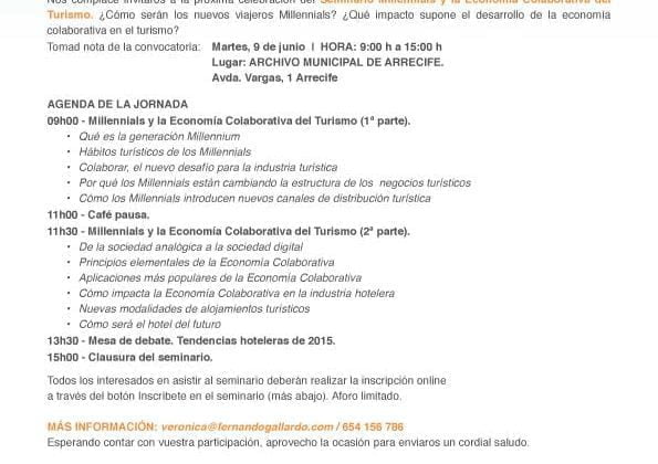 Turismo Lanzarote y Fernando Gallardo analizan el impacto de la generación Millenium