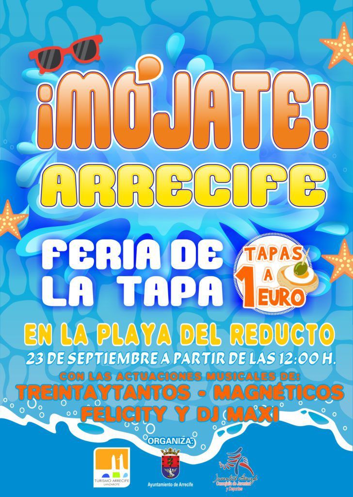 Mójate Arrecife 2017, Feria de la Tapa, música y diversión en el Reducto (Sábado, 23 de septiembre)