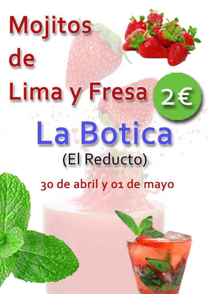 Mojitos a 2 euros en La Botica para celebrar el Día del Trabajador (Jueves, 30 de abril y viernes, 01 de mayo)