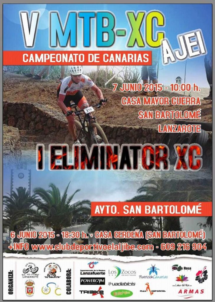 V MTB-XC AJEI I Eliminator XCE San Bartolomé (Sábado 06 y domingo 07 de junio)