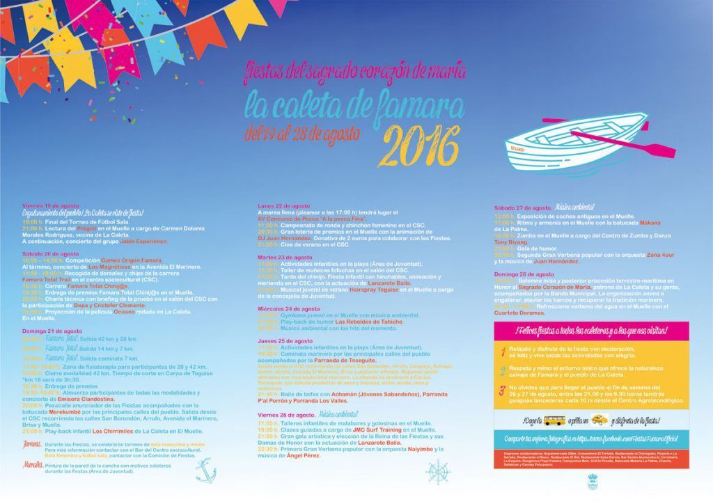 Fiestas de Famara 2016 (Del 19 al 28 de agosto)